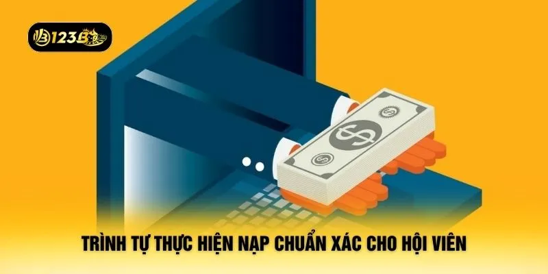Trình tự thực hiện nạp chuẩn xác cho hội viên